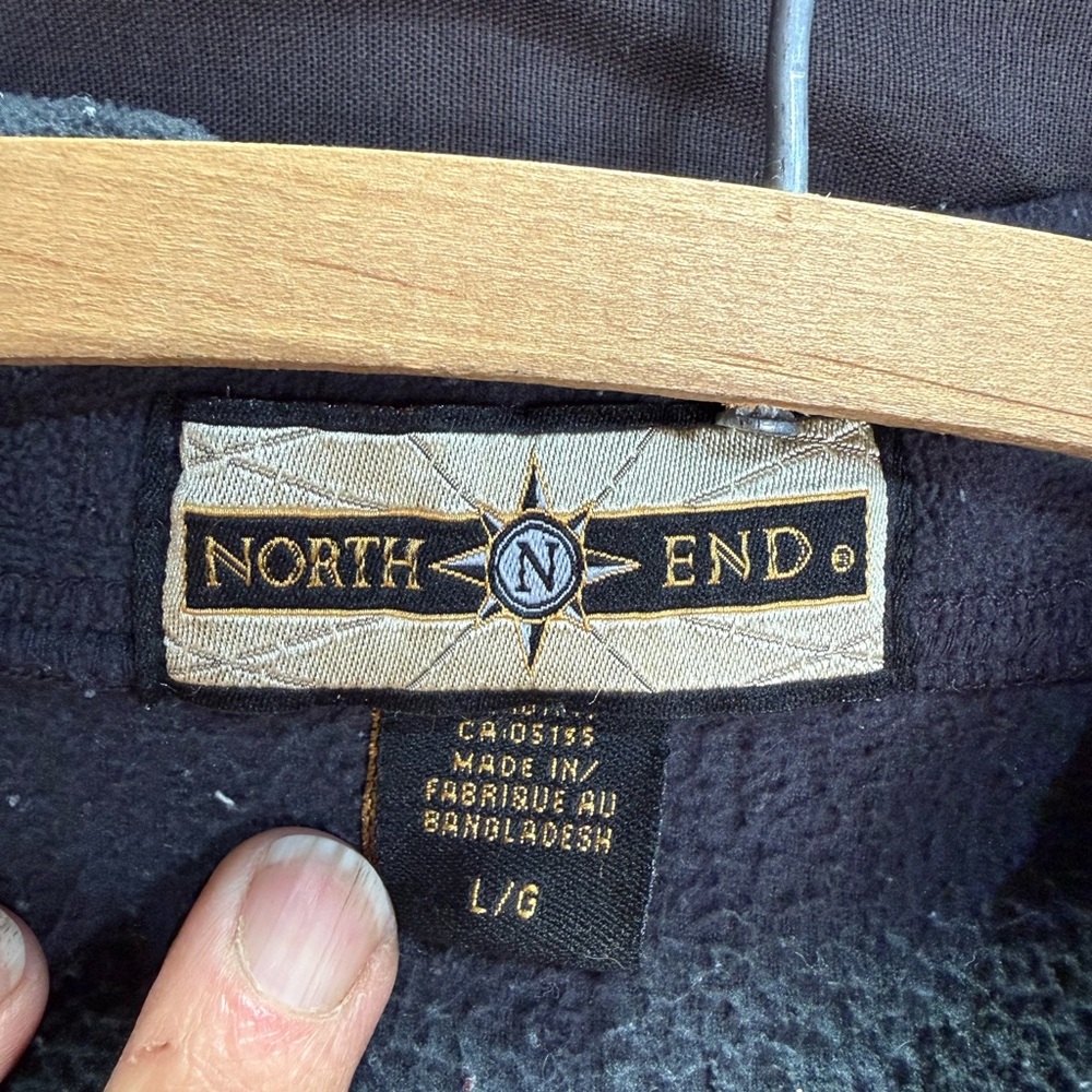 North End Quarter-Zip Fleece Pullover | Charcoal Gray | Large - Picture 3 of 7